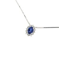 Collana Mirco Visconti Donna GIROCOLLI CATENINE COLORE in Oro bianco Zaffiro 0.56 Ct Z740/B10Z - Z740/B10Z